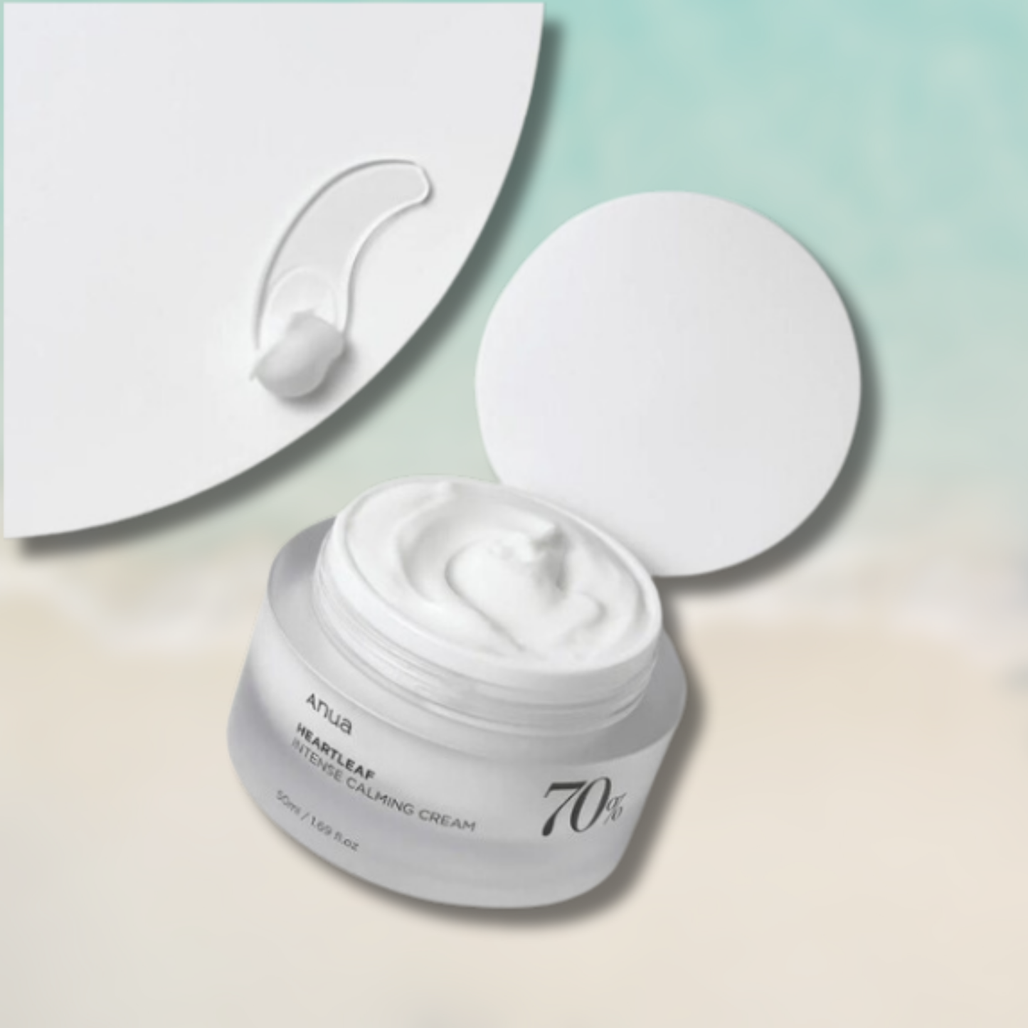 Anua -NYUGTATÓ KRÉM- heartleaf 70% intense calming cream 50ml