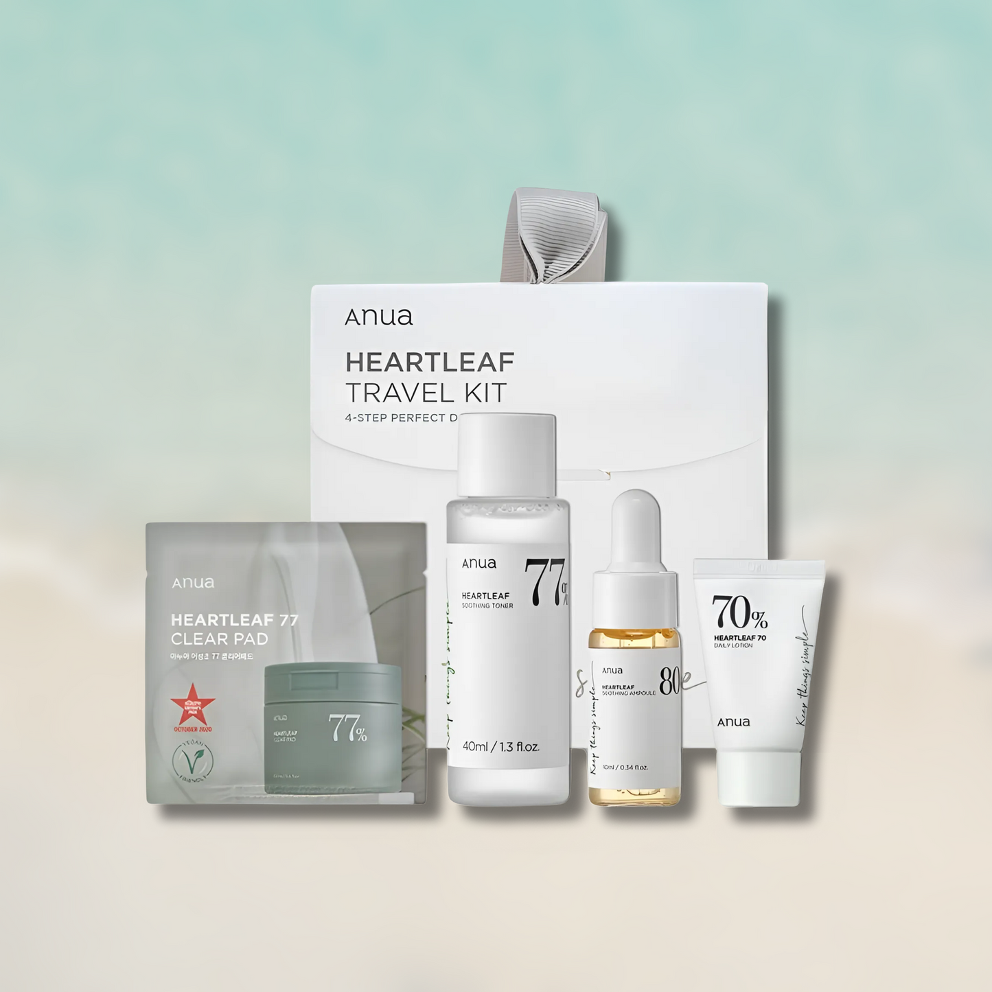 Anua Heartleaf Soothing Trial Korean Kit Travel Size
