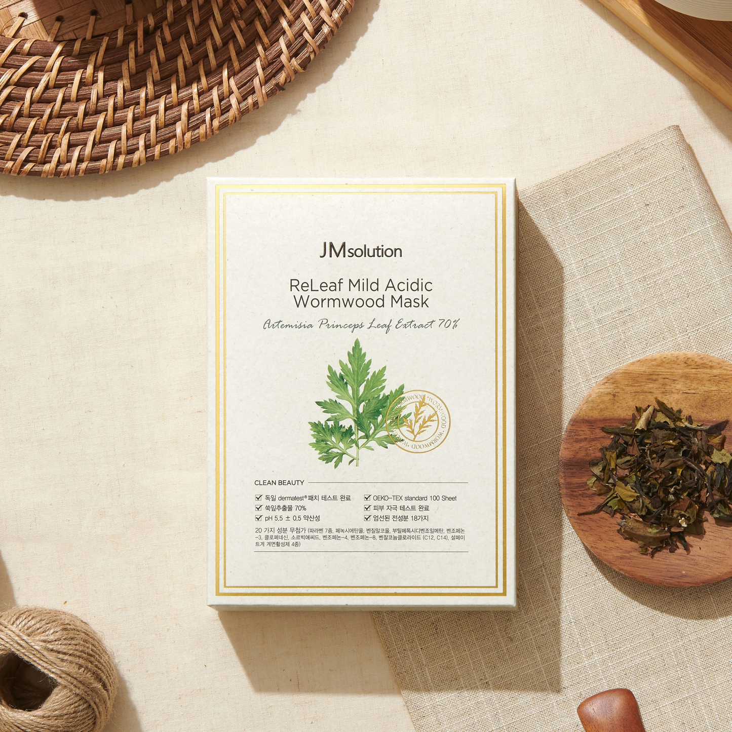 JMsolution -FÁTYOLMASZK- ReLeaf Mild Acidic Wormwood Mask
